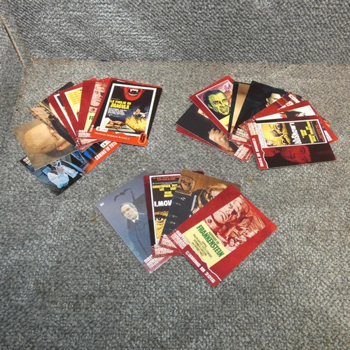 647 - Approx 20 x rare British horror movie promo/ limited edition trading cards, please see pictures for ... 