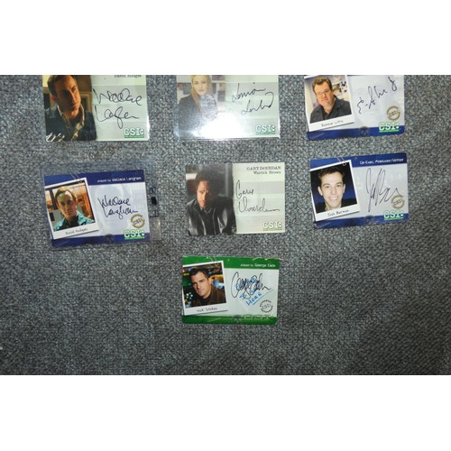 661 - 16 x rare CSI autograph trading cards, please see pictures for more details