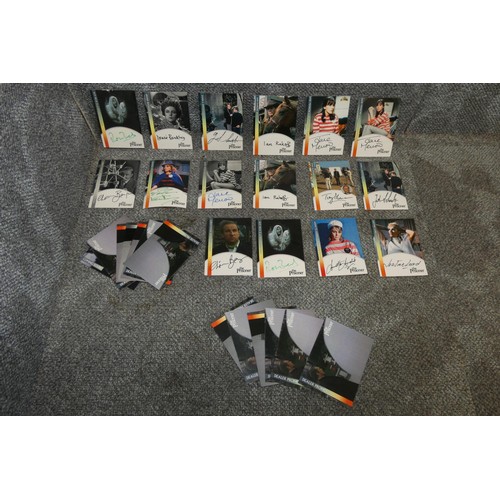 671 - Approx 16 x autograph trading cards from 'The Prisoner' & Approx 14 promo cards