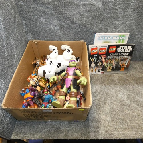 695C - A quantity of used action figures including He-Man, other Masters Of The Universe figures, large Don... 