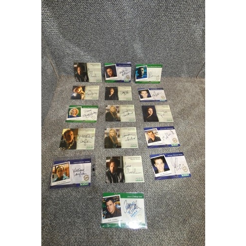 661 - 16 x rare CSI autograph trading cards, please see pictures for more details