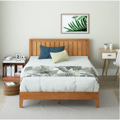 1029 - A Hykkon bed frame approx 5ft wide RRP £282. Boxed, requires assembly and no mattress is included.