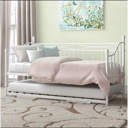 1038 - A Ziggy daybed with trundle bed frame single size 3-ft RRP £225. Supplied in two boxes, requires ass... 