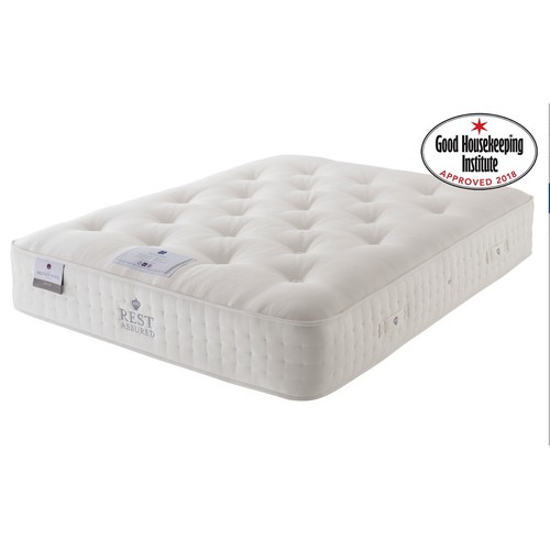 1096 - A Rest Assured British Wool 2000 pocket softer mattress approx 4ft 6inch wide RRP £577