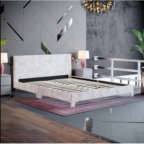 1111 - An Arkadiy upholstered bed approx 5 foot wide RRP £138. Supplied in one box, requires assembly and n... 