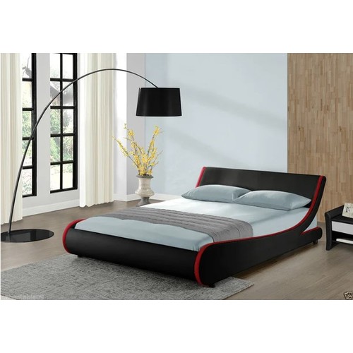 1125 - A Berne upholstered bed frame approx 4ft 6inch wide RRP £239. Supplied in two boxes, requires assemb... 