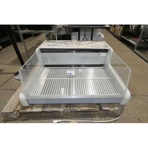 2090 - A commercial countertop serve over chiller by Frilixa type REGUA1.0m - trade. TESTED WORKING.