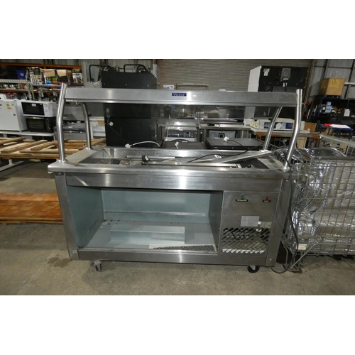 2184 - A mobile refrigerated serve through unit with gantry by Victor type JPS5 240v - trade