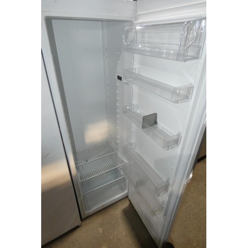 2129 - A tall white fridge by Indesit, with drawer and 1 shelf - trade