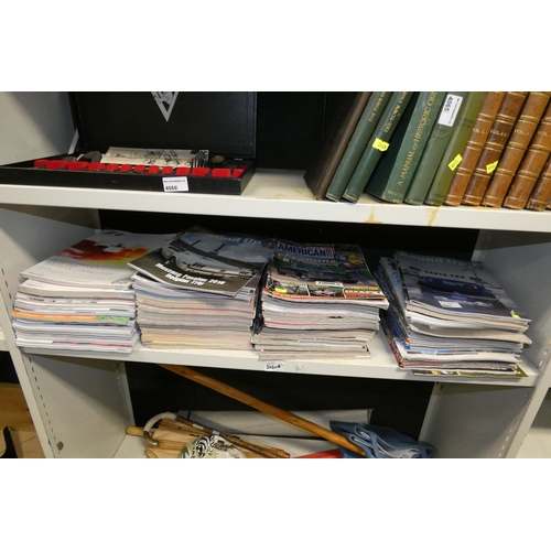 4067 - A quantity of vintage motoring magazines (one shelf)