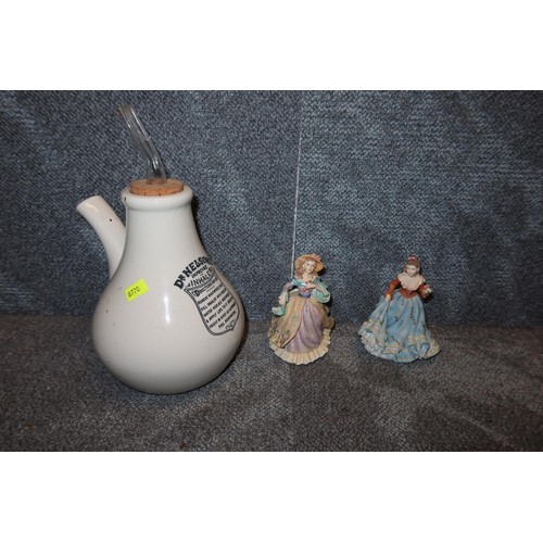 4004 - A vintage ceramic inhaler, a box set of chessmen and a quantity of decorative china, glassware and o... 