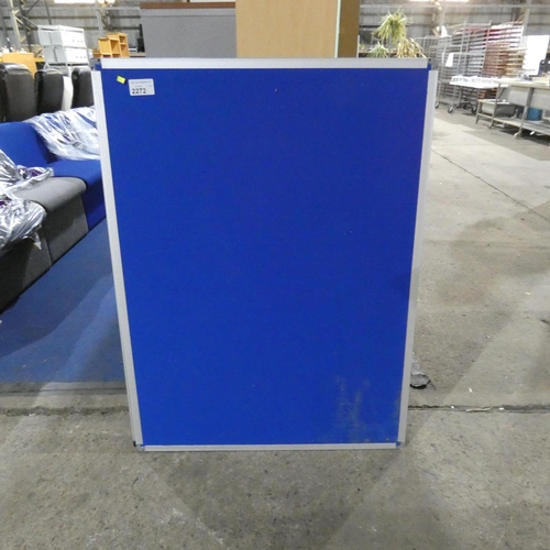 2272 - 2 x dry wipe boards and 1 x pin board - all 3 approx 120 x 90cm