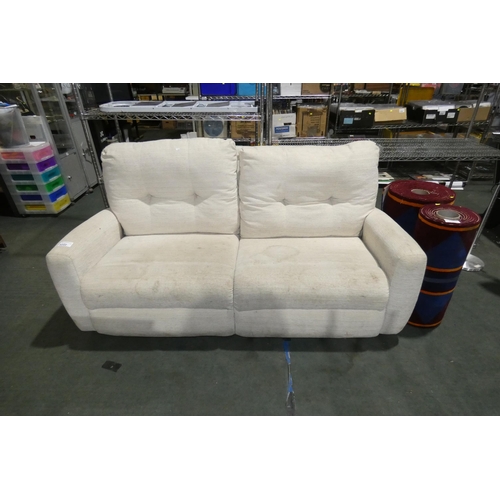 3222 - A light upholstered sofa approx 190cm wide