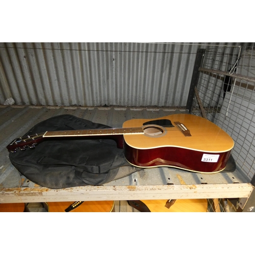 3311 - A 6 string acoustic guitar by Chord type CW26 comes with carry case