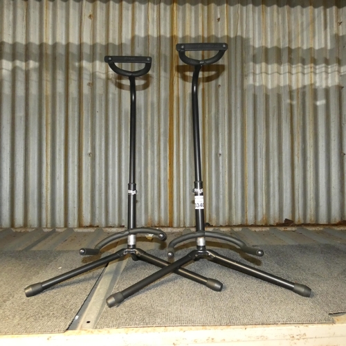 3340 - 2 x guitar stage stands by Stagg