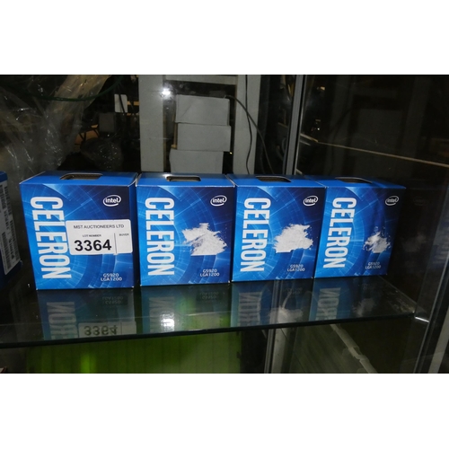 3364 - 4 Intel Celeron processors with thermal solution type G5920/LGA1200 3.5GHZ, 2MB cache, boxed unused