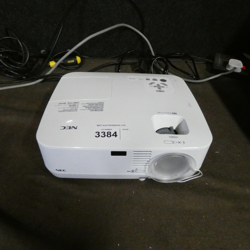 3384 - An AV projector by NEC Type NP510With remote control - trade