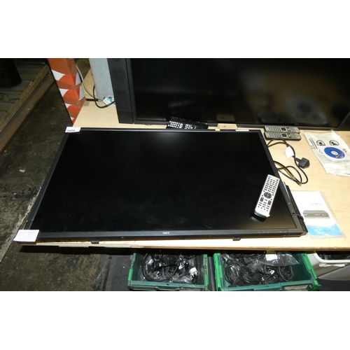 3408 - An NEC 40 inch LCD monitor type X401s comes with Freeview box & remote, no stand - trade