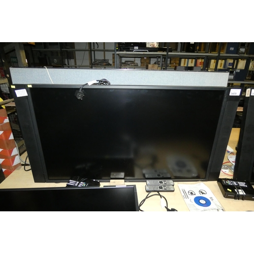 3409 - A 52 inch computer monitor by NEC type LCD5220 comes with Freeview box, remote control, no stand - t... 