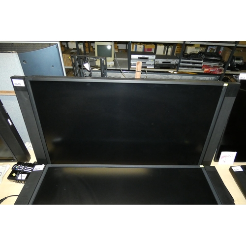 3410 - A 52 inch computer monitor by NEC type LCD5220 comes with Freeview box, remote control, no stand - t... 