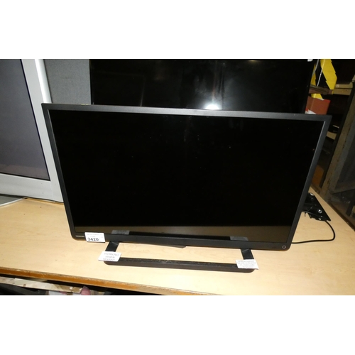 3420 - A 32 inch HDTV by Toshiba type 32W24330, comes with a stand and remote control - trade