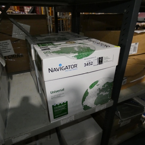 3452 - 2 boxes of A4 plain white paper by Navigator