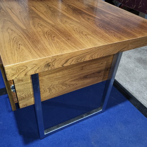 4309 - Vintage Gordon Russell Rosewood Veneered GR Series 1 Desk & return with Chrome Details from the Pres... 