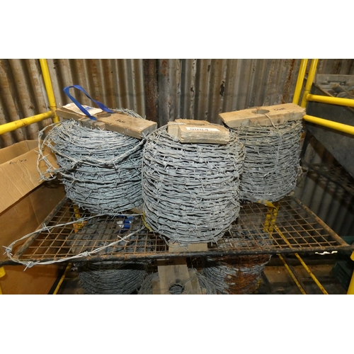 5004 - 3 x rolls of barbed wire