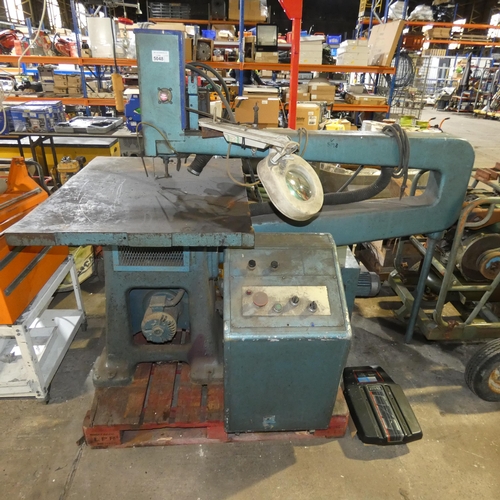 5048 - A Notting deep throat fret / scroll saw, 3ph, depth of throat approx 130cm