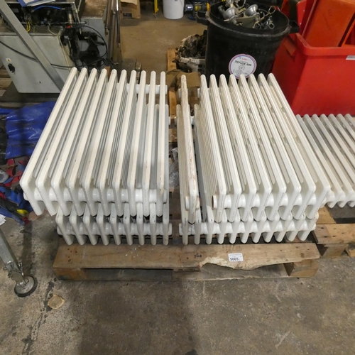 5065 - 1 pallet containing 4 x cast iron radiators