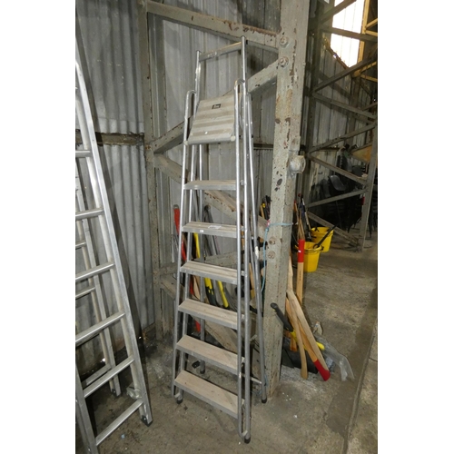 5091 - An Abru aluminium step ladder