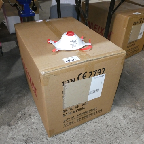 5094 - 1 box containing 200 x Meixin industrial face masks (FFP3 non medical)