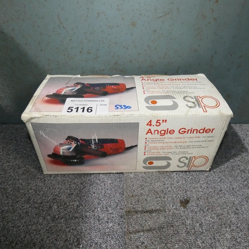 5116 - A SIP 4.5inch angle grinder 240v