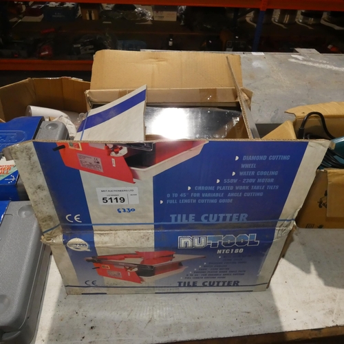 5119 - A Nutool NTC180 tile cutter, 240v