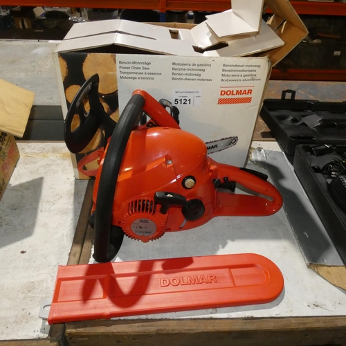 5121 - A Dolmar petrol engine chainsaw type PS-34