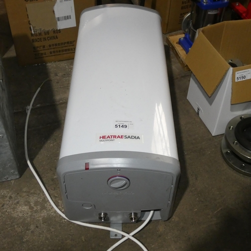 5149 - A Heatrae Sadia unvented direct water heater type Multipoint 50v, 240v