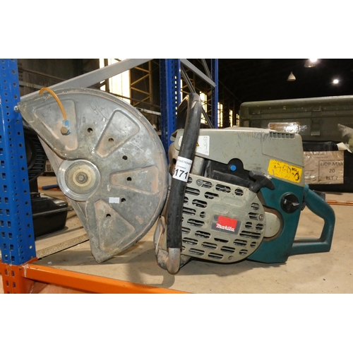 5171 - A Makita petrol engine stone cutting saw type DPC7301. Please note that no blade is currently fitted