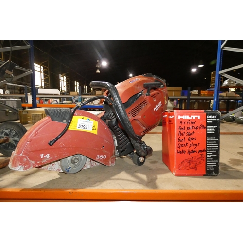 5193 - A Hilti petrol engine stone cutting saw type DSH700 no blade fitted.