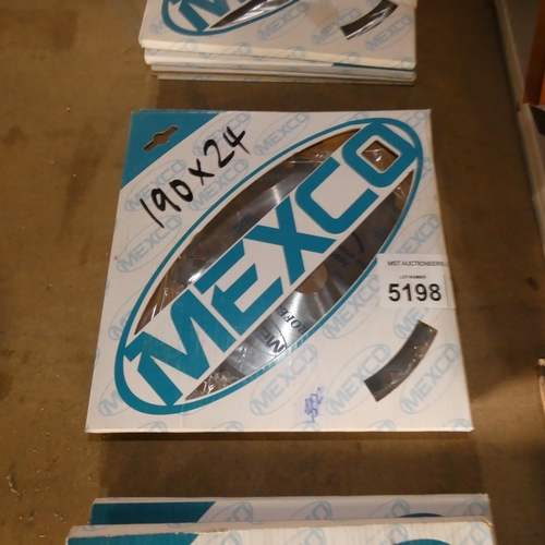 5198 - 4 x Mexco circular saw blades 190 x 24