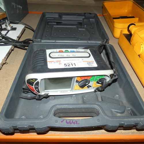 5211 - A Megger multifunction installation tester type MFT1720 with a carry case but no accessories include... 