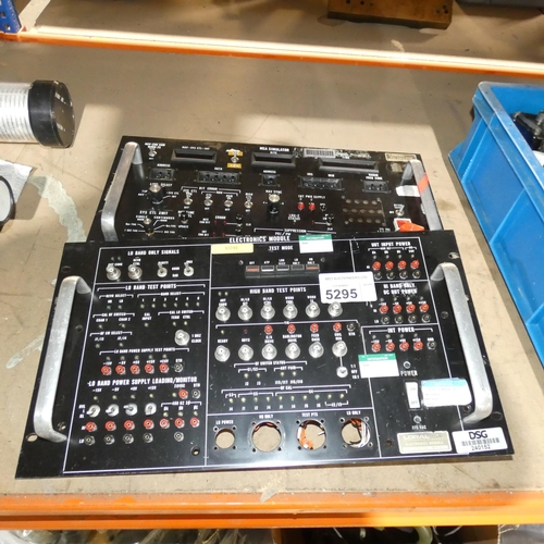 5295 - 2 x ex-MOD control panels - both items are manufactured by Loral