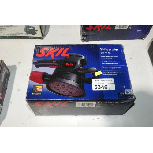 5346 - A Skil random orbit sander type 7345, 240v