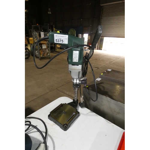 5375 - A drill stand with a Tradeline 240v drill fitted