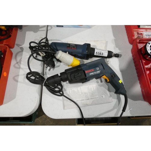 5383 - A Bosch drill 110v and a Ryobi G-600 die grinder 240v