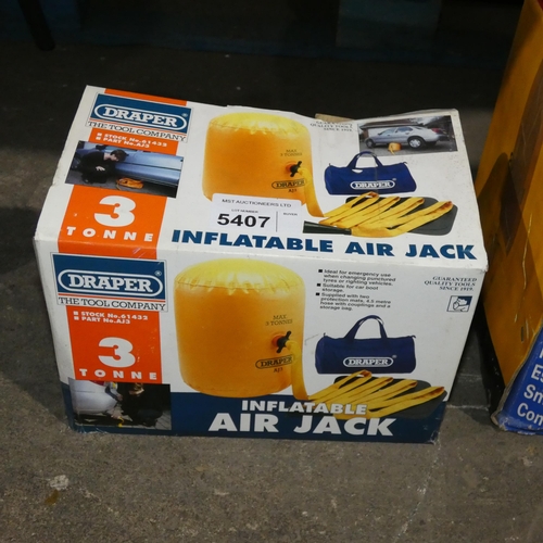 5407 - A Draper 3 ton inflatable air jack