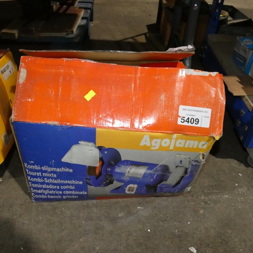 5409 - An Agojama bench grinder type 8E401, 240v