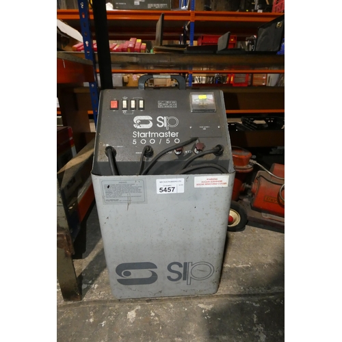 5457 - A SIP battery starter / charger type Startmaster 500/50, 240v (no wheels included)