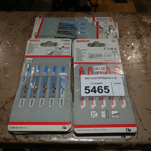 5465 - 25 x packs of various type jigsaw blades. Not practical to list in detail so please view or see phot... 