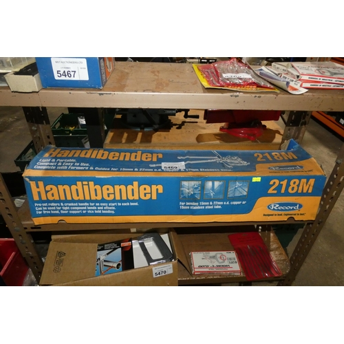 5469 - A Record manual pipe bender type 218M Handibender