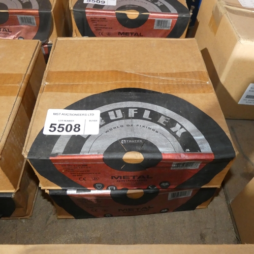 5508 - 2 x boxes of Truflex metal grinding discs 230 x 6 x 22.2mm (each box contains 10 discs so 20 in tota... 